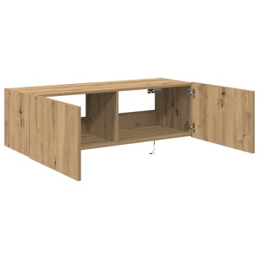 vidaXL Ντουλάπι Τηλεόρασης Τοίχου 100x35x31cm Artisan Oak