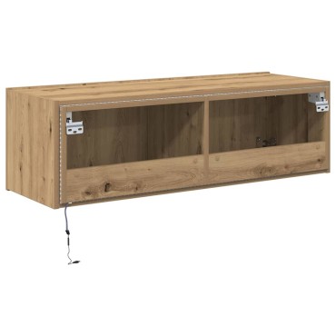 vidaXL Ντουλάπι Τηλεόρασης Τοίχου 100x35x31cm Artisan Oak