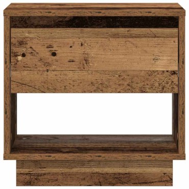 vidaXL Κομοδίνο Παλιό ξύλο 45x34x44cm Επεξεργασμένο Ξύλο 1 τεμ.