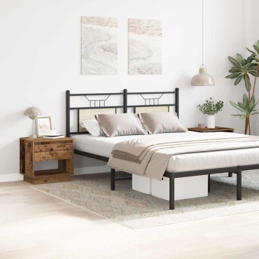 vidaXL Κομοδίνο 2 τεμ. Παλιό ξύλο 45x34x44cm Επεξεργασμένο Ξύλο