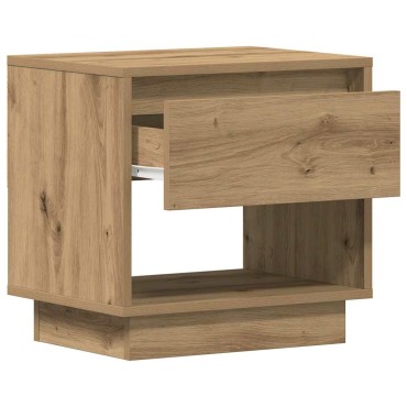 vidaXL Κομοδίνο Artisan Oak 45x34x44cm Επεξεργασμένο Ξύλο 1 τεμ.