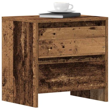 vidaXL Κομοδίνο Παλιό ξύλο 45x34x44,5cm Επεξεργασμένο Ξύλο 1 τεμ.