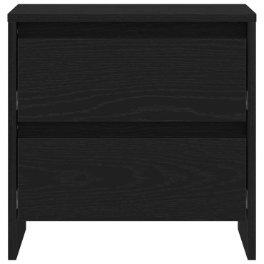 vidaXL Κομοδίνο Μαύρη Οξυά 45x34x44,5cm Επεξεργασμένο Ξύλο 1 τεμ.