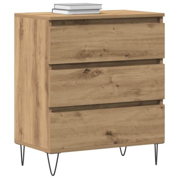 vidaXL Πλαϊνό γραφείο Artisan Oak 60x35x70cm Επεξεργασμένο Ξύλο 1 τεμ.