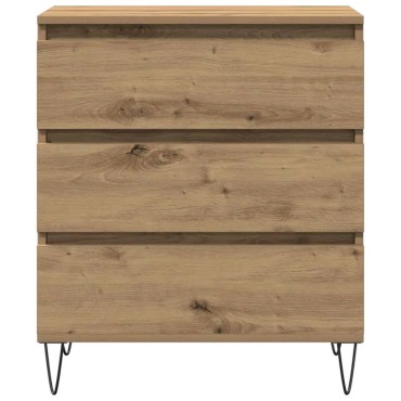 vidaXL Πλαϊνό γραφείο Artisan Oak 60x35x70cm Επεξεργασμένο Ξύλο 1 τεμ.
