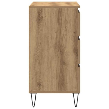 vidaXL Πλαϊνό γραφείο Artisan Oak 60x35x70cm Επεξεργασμένο Ξύλο 1 τεμ.