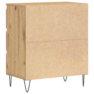 vidaXL Πλαϊνό γραφείο Artisan Oak 60x35x70cm Επεξεργασμένο Ξύλο 1 τεμ.