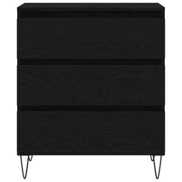 vidaXL Πλαϊνό γραφείο Μαύρη Οξυά 60x35x70cm Επεξεργασμένο Ξύλο 1 τεμ.