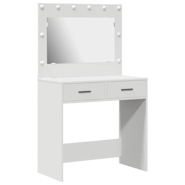 vidaXL Τραπέζι περιποίησης Λευκό 78,5x41x135cm Επεξεργασμένο Ξύλο
