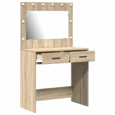 vidaXL Τραπέζι περιποίησης Δρύς Sonoma 78,5x41x135 εκ
