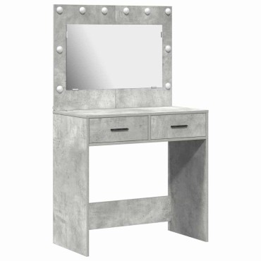 vidaXL Τραπέζι περιποίησης Σκυρόδεμα Γκρι 78,5x41x135 εκ