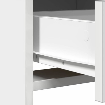 vidaXL Τραπέζι περιποίησης Λευκό 50x41x135cm Επεξεργασμένο Ξύλο