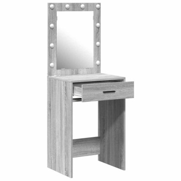 vidaXL Τραπέζι περιποίησης Γκρίζο Σονομα 50x41x135 εκ