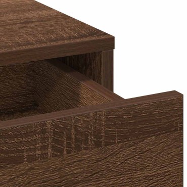 vidaXL Τραπέζι περιποίησης Καφέ δρυς 50x41x135 εκ