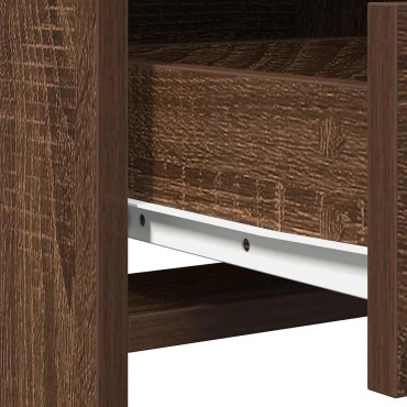 vidaXL Τραπέζι περιποίησης Καφέ δρυς 50x41x135 εκ