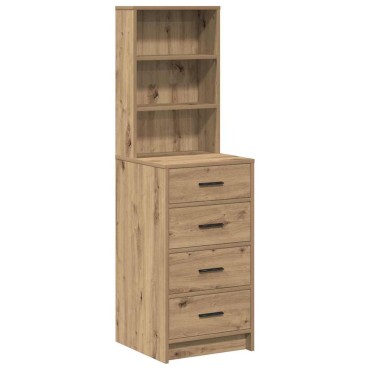 vidaXL Highboard artisan δρυς 40x41x135cm Επεξεργασμένο Ξύλο 1 τεμ.