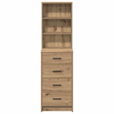 vidaXL Highboard artisan δρυς 40x41x135cm Επεξεργασμένο Ξύλο 1 τεμ.