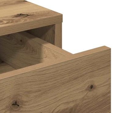 vidaXL Highboard artisan δρυς 40x41x135cm Επεξεργασμένο Ξύλο 1 τεμ.