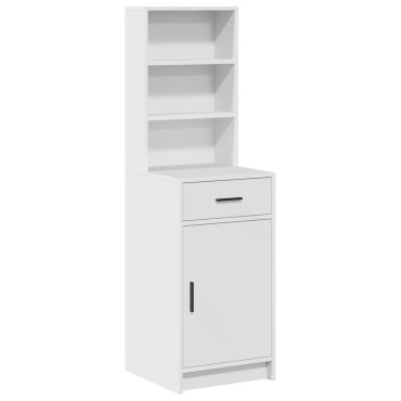 vidaXL Highboard Λευκό 41x40x135cm Επεξεργασμένο Ξύλο 1 τεμ.
