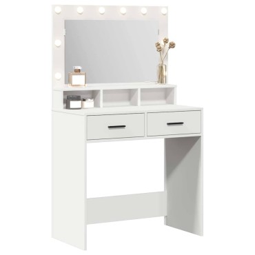 vidaXL Τραπέζι περιποίησης Λευκό 79x41x135cm Επεξεργασμένο Ξύλο