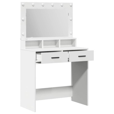 vidaXL Τραπέζι περιποίησης Λευκό 79x41x135cm Επεξεργασμένο Ξύλο