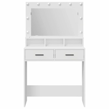 vidaXL Τραπέζι περιποίησης Λευκό 79x41x135cm Επεξεργασμένο Ξύλο