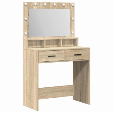 vidaXL Τραπέζι περιποίησης Δρύς Sonoma 79x41x135cm