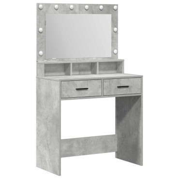 vidaXL Τραπέζι περιποίησης Σκυρόδεμα Γκρι 79x41x135cm