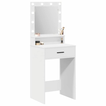 vidaXL Τραπέζι περιποίησης Λευκό 50x41x135cm Επεξεργασμένο Ξύλο