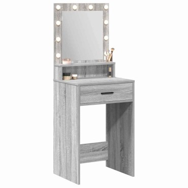 vidaXL Τραπέζι περιποίησης Γκρίζο Σονομα 50x41x135 εκ