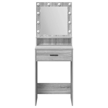 vidaXL Τραπέζι περιποίησης Γκρίζο Σονομα 50x41x135 εκ