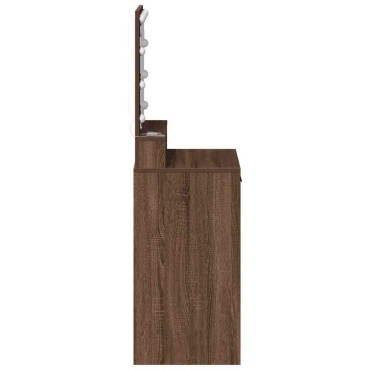 vidaXL Τραπέζι περιποίησης Καφέ δρυς 50x41x135 εκ
