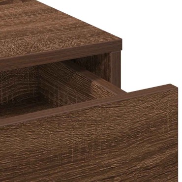vidaXL Τραπέζι περιποίησης Καφέ δρυς 50x41x135 εκ