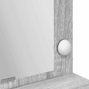 vidaXL Τραπέζι περιποίησης Γκρίζο Σονομα 100x41x135cm