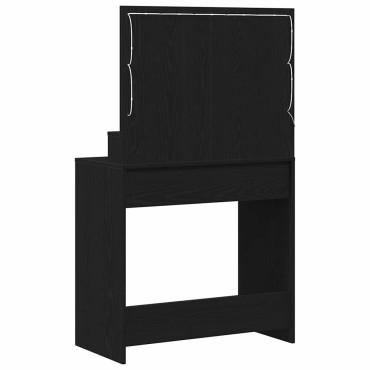 vidaXL Τραπέζι περιποίησης Μαύρη Οξυά 75,5x41x135cm