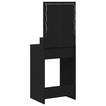 vidaXL Τραπέζι περιποίησης Μαύρη Οξυά 50x41x135 εκ