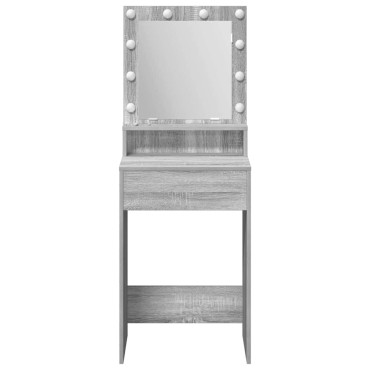 vidaXL Τραπέζι περιποίησης Γκρίζο Σονομα 50x41x135 εκ