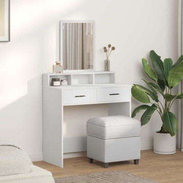vidaXL Τραπέζι περιποίησης Λευκό 79x41x140cm Επεξεργασμένο Ξύλο