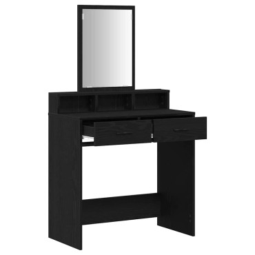 vidaXL Τραπέζι περιποίησης Μαύρη Οξυά 79x41x140cm
