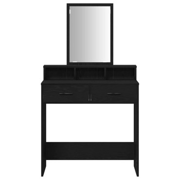 vidaXL Τραπέζι περιποίησης Μαύρη Οξυά 79x41x140cm
