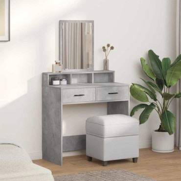 vidaXL Τραπέζι περιποίησης Σκυρόδεμα Γκρι 79x41x140cm
