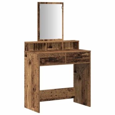 vidaXL Τραπέζι περιποίησης Παλιό ξύλο 79x41x140cm