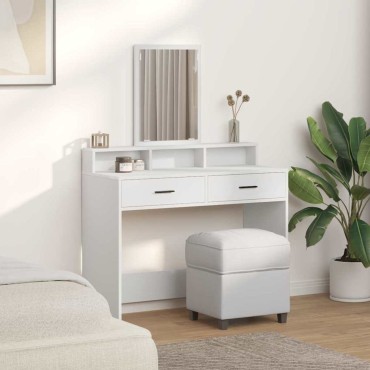 vidaXL Τραπέζι περιποίησης Λευκό 100x41x140cm Επεξεργασμένο Ξύλο