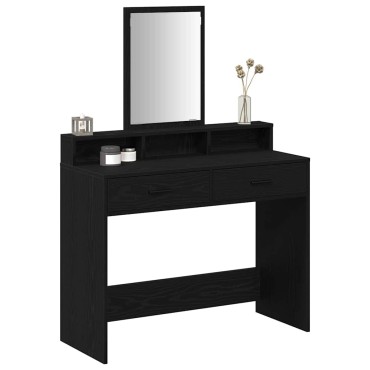 vidaXL Τραπέζι περιποίησης Μαύρη Οξυά 100x41x140cm