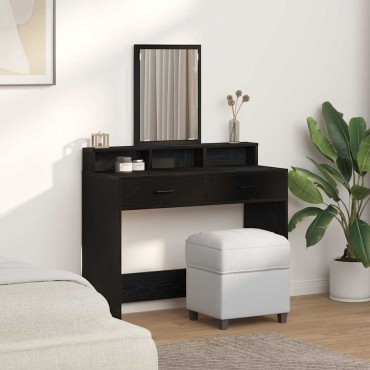vidaXL Τραπέζι περιποίησης Μαύρη Οξυά 100x41x140cm
