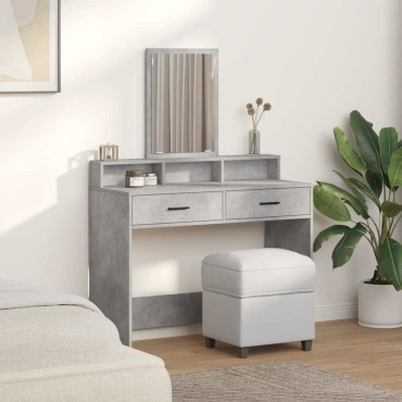 vidaXL Τραπέζι περιποίησης Σκυρόδεμα Γκρι 100x41x140cm
