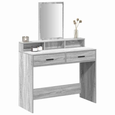 vidaXL Τραπέζι περιποίησης Γκρίζο Σονομα 100x41x140cm