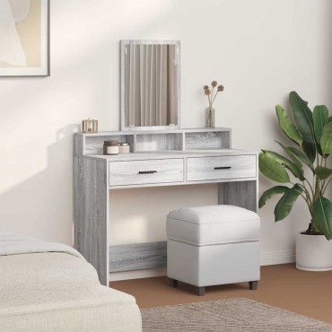 vidaXL Τραπέζι περιποίησης Γκρίζο Σονομα 100x41x140cm