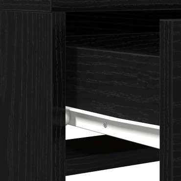 vidaXL Τραπέζι περιποίησης Μαύρο 50x41x140cm Επεξεργασμένο Ξύλο
