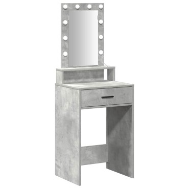 vidaXL Τραπέζι περιποίησης Γκρι 50x41x140cm Επεξεργασμένο Ξύλο